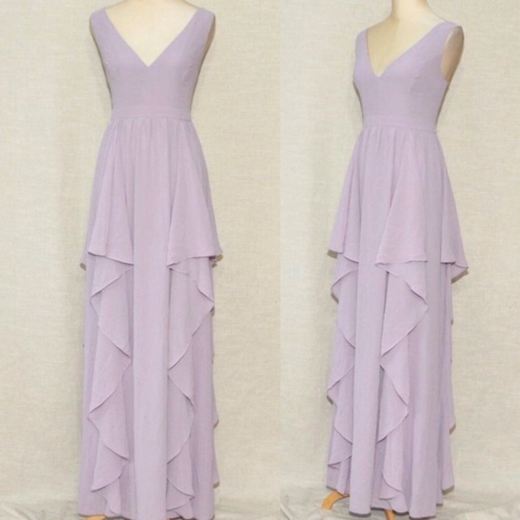 ModCloth Lace & Mesh Ripple Ruffle Maxi Dress - Picture 3 of 16